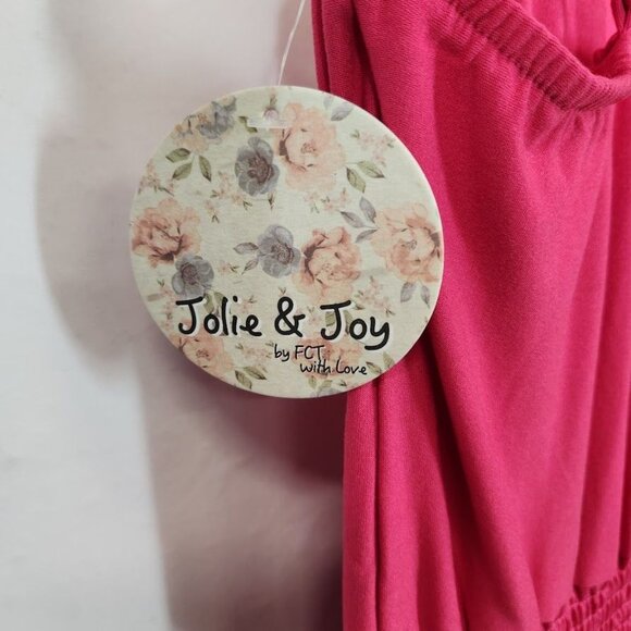 NWT Jolie & Joy‎ Smocked Waist Cami Jumpsuit - Magenta Size Medium - Picture 5 of 8